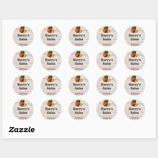 Aangepaste Salsa Stickers (Vel)