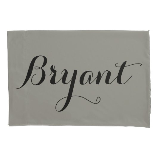 aangepaste samenstellende namen of initialen kussensloop (Voorkant-Links)