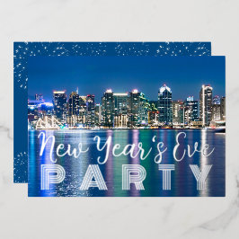 Aangepaste San Diego NYE Party Folie uitnodiging