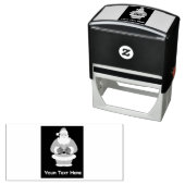 Aangepaste Santa Afbeelding tekst Zelfinking Rubbe Zelfinktende Stempel (In situ)