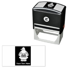 Aangepaste Santa Afbeelding tekst Zelfinking Rubbe Zelfinktende Stempel