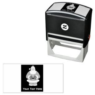 Aangepaste Santa Afbeelding tekst Zelfinking Rubbe Zelfinktende Stempel