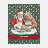 Aangepaste Santa Claus Deken Vakantieseizoen (Voorkant)