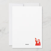 aangepaste Santa groovy vakantie kunst Feestdagenkaart (Achterkant)