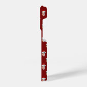 Aangepaste Santa Hat Face Christmas Gift 2 foto's iPhone Hoesje (Linkerkant)