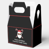 Aangepaste Santa met Candy Cane Cross Botten Bedankdoosjes (Geopend)