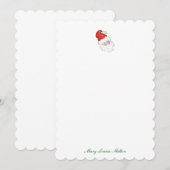 Aangepaste Santa Notes Kaart (Voorkant / Achterkant)