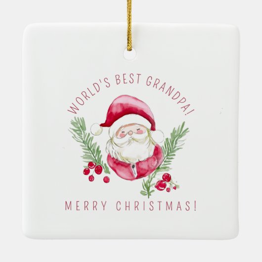 Aangepaste Santa ornament DIY Vakantie Kerstsfeer (Achterkant)