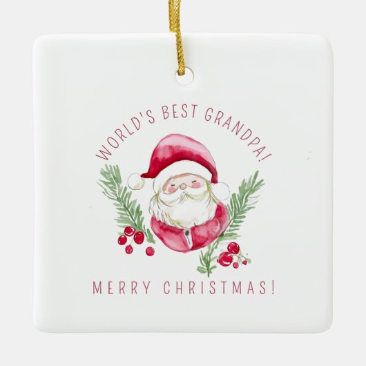 Aangepaste Santa ornament DIY Vakantie Kerstsfeer (Voorkant)