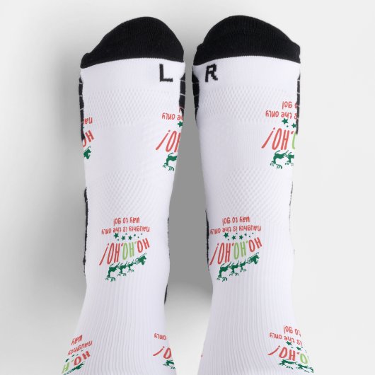 Aangepaste Santa Sleigh Kerstmis, Ho Ho Ho Sokken (Top)