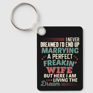 Aangepaste Sarcastische Perfecte Freakin Vrouw Ech Sleutelhanger