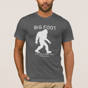 Aangepaste Sasquatch Humor & Lachen, Funny Bigfoot T-shirt