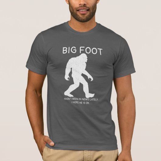 Aangepaste Sasquatch Humor & Lachen, Funny Bigfoot T-shirt (Voorkant)