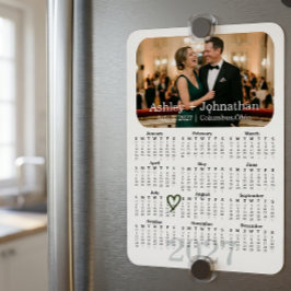Aangepaste 'Save the Date' fotomagneet 2027 kalend Magneet