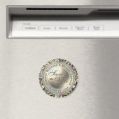 Aangepaste Save the Date Goud Glam  Magneet (Insitu (Vaatwasser))