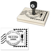 Aangepaste Save the Date Huwelijksstempel POSTZEGE Rubberstempel (Gestempeld)