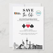Aangepaste save the date kaart (Voorkant)