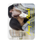 Aangepaste Save The Date-magneet - Foto en tekst Magneet (Verticaal)