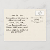 Aangepaste Save the Date Post Kaart 60ste Jubileum (Achterkant)