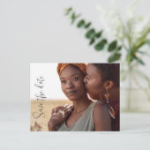 Aangepaste Save the Date Uitnodiging Aankondiging (Staand voorkant)