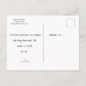 Aangepaste Save the Date van de Honden Aankondigingskaart (Achterkant)