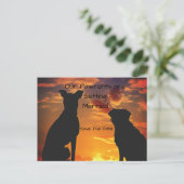Aangepaste Save the Date van de Honden Aankondigingskaart (Staand voorkant)