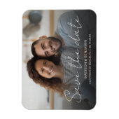 Aangepaste Save the Date Wedding Verloving Foto Magneet (Verticaal)