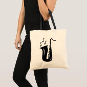 Aangepaste saxofone canvas tas voor docenten en st (Voorkant (product))