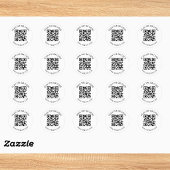 Aangepaste scan code sociale media ronde sticker