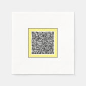Aangepaste scan info gepersonaliseerde uw QR-code  Servet (Voorkant)