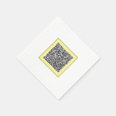 Aangepaste scan info gepersonaliseerde uw QR-code  Servet (Hoek)