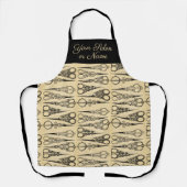 Aangepaste schaar Haarstylist Hair Salon Schort (Voorkant)