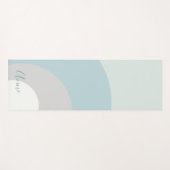 Aangepaste schaduwen van blauw, grijs en wit yogamat (Voorkant (horizontaal))
