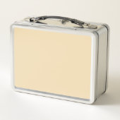 Aangepaste scharlakenrood + lichtbeige blikken lun (Achterkant)
