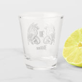 Aangepaste scharnierende wasbakens shot glas (Achterkant)