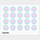 Aangepaste Schattige Baby shower Favor Sticker Lab (Vel)