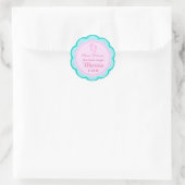 Aangepaste Schattige Baby shower Favor Sticker Lab (Tas)