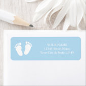 Aangepaste schattige baby shower retour adreslabel etiket (Insitu)