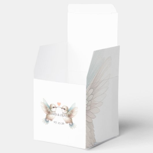 Aangepaste Schattige bruiloft Voeg uw foto toe Bedankdoosjes (Geopend)