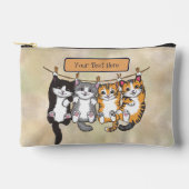 Aangepaste Schattige Cat Pencil Hoesje Accessoirez Etui (Voorkant)