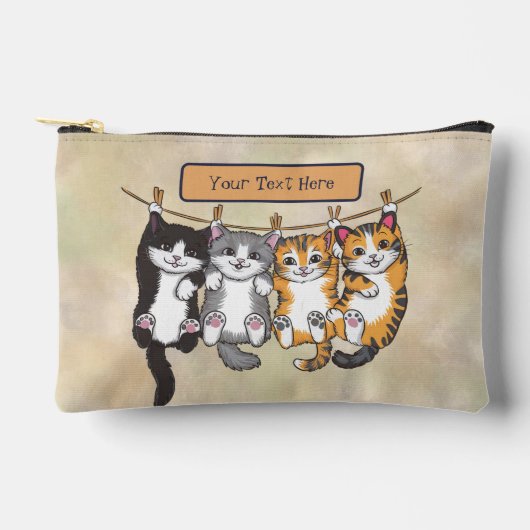 Aangepaste Schattige Cat Pencil Hoesje Accessoirez Etui (Voorkant)