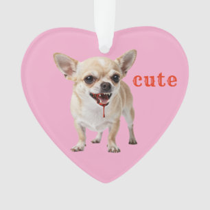 Aangepaste Schattige Chihuahua Agressief Gemeen Ge Ornament