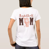 Aangepaste Schattige Coquette Basketbal Moeder T-shirt (Achterkant)
