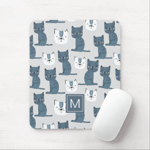 Aangepaste schattige dierlijke katten patroon muismat