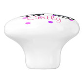 Aangepaste schattige en grappige baby olifant keramische knop (Zijkant)