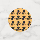 Aangepaste schattige foto Script Zwart & Geel Afst Confetti (Kleine voorkant)