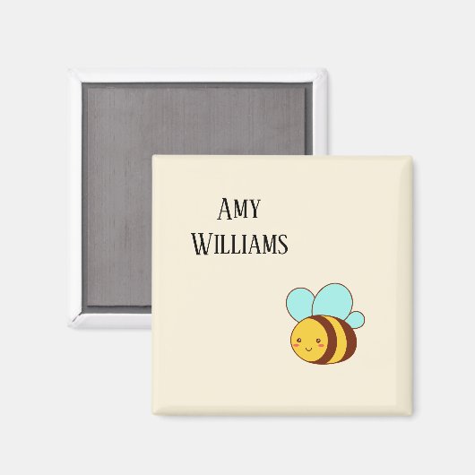 Aangepaste schattige hommel  magneet (Voorkant / Achterkant)