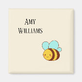 Aangepaste schattige hommel  magneet (Voorkant)