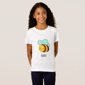 Aangepaste schattige hommel  t-shirt (Voorkant volledig)