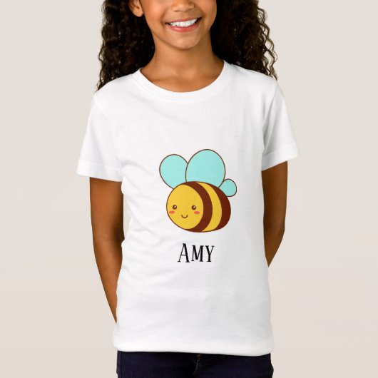 Aangepaste schattige hommel  t-shirt (Voorkant)